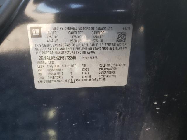 Photo 10 from auction – 2015 CHEVROLET EQUINOX LS with VIN 2GNALAEK2F6173246