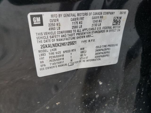 Photo 10 from auction – 2017 GMC TERRAIN SL with VIN 2GKALNEK2H6125821