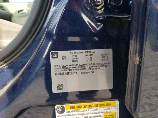 Photo 10 from auction – 2011 CHEVROLET MALIBU LS with VIN 1G1ZB5E19BF258610
