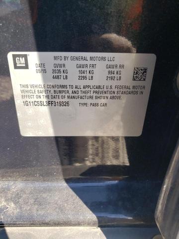 Photo 10 from auction – 2015 CHEVROLET MALIBU 1LT with VIN 1G11C5SL3FF319326