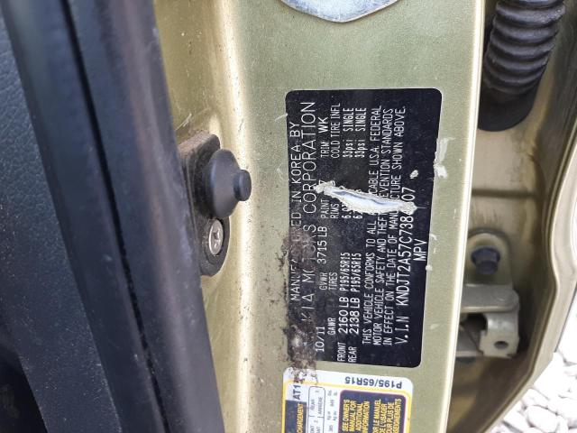 Photo 10 from auction – 2012 KIA SOUL with VIN KNDJT2A57C7384307