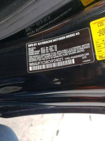 Photo 10 from auction – 2012 BMW 128 I with VIN WBAUP7C58CVP24021