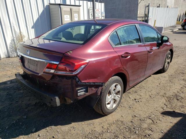 Photo 4 from auction – 2013 HONDA CIVIC LX with VIN 2HGFB2F55DH545486