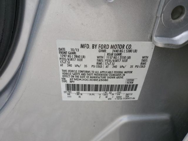 Photo 10 from auction – 2013 FORD EDGE SE with VIN 2FMDK3GC3DBE25080