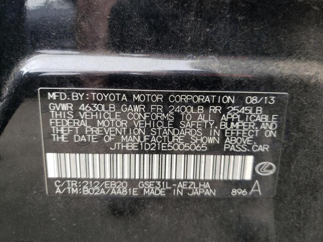 Photo 10 from auction – 2014 LEXUS IS 350 with VIN JTHBE1D21E5005065