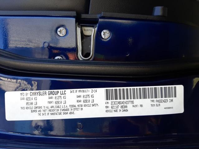 Photo 10 from auction – 2014 CHRYSLER 300 S with VIN 2C3CCABG4EH237795