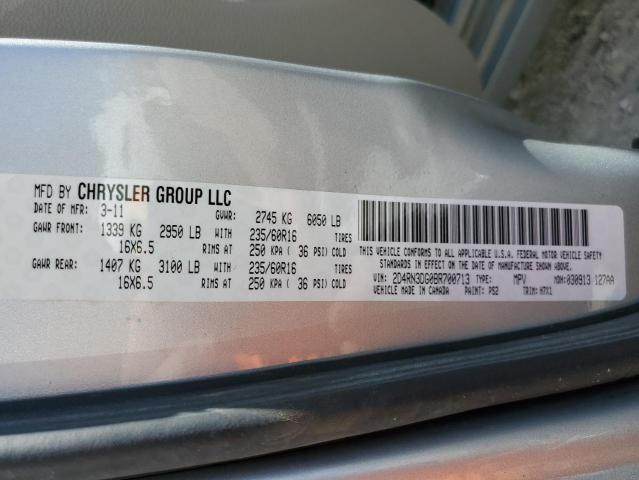 Photo 10 from auction – 2011 DODGE GRAND CARA with VIN 2D4RN3DG0BR700713