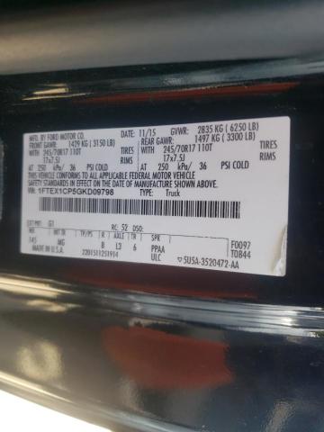 Photo 10 from auction – 2016 FORD F150 SUPER with VIN 1FTEX1CP5GKD09798
