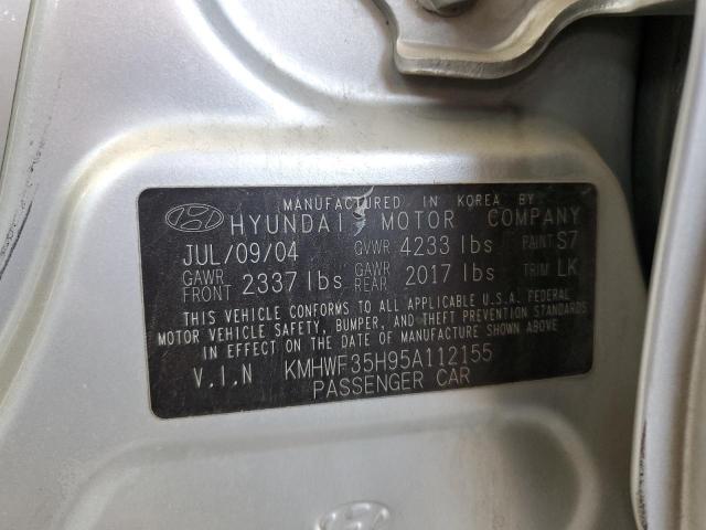 Photo 10 from auction – 2005 HYUNDAI SONATA GLS with VIN KMHWF35H95A112155