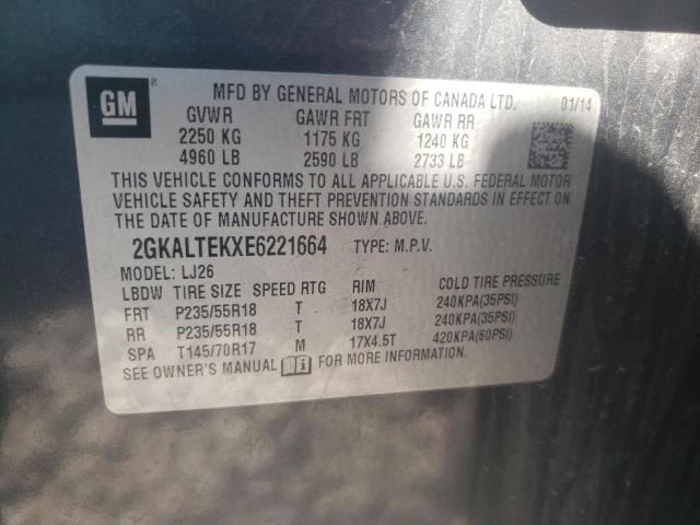 Photo 10 from auction – 2014 GMC TERRAIN SL with VIN 2GKALTEKXE6221664