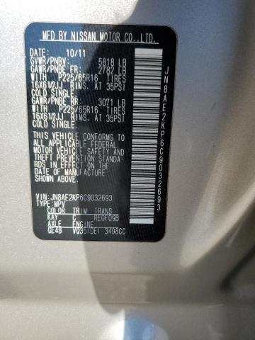 Photo 10 from auction – 2012 NISSAN QUEST S with VIN JN8AE2KP6C9032693