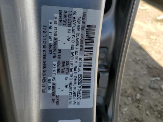 Photo 10 from auction – 2020 MAZDA 3 SELECT with VIN 3MZBPACL4LM124299