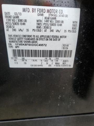 Photo 10 from auction – 2013 FORD EXPLORER L with VIN 1FM5K8F8XDGC49572