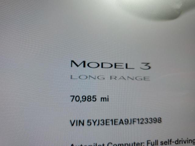 Photo 8 from auction – 2018 TESLA MODEL 3 with VIN 5YJ3E1EA9JF123398