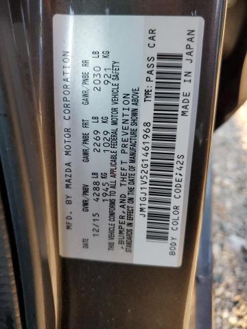 Photo 10 from auction – 2016 MAZDA 6 TOURING with VIN JM1GJ1V52G1461968