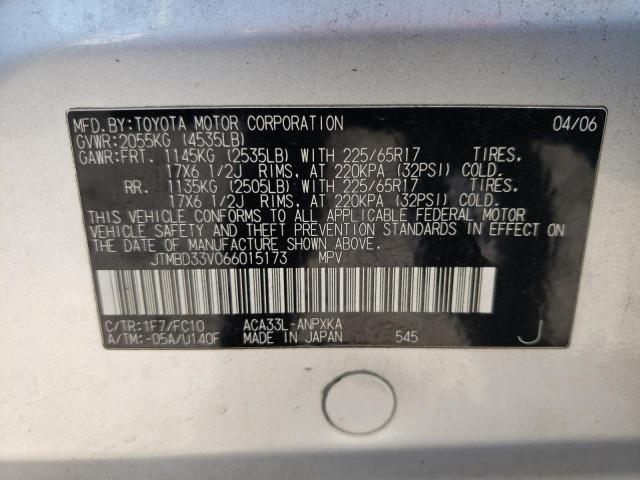 Photo 10 from auction – 2006 TOYOTA RAV4 with VIN JTMBD33V066015173