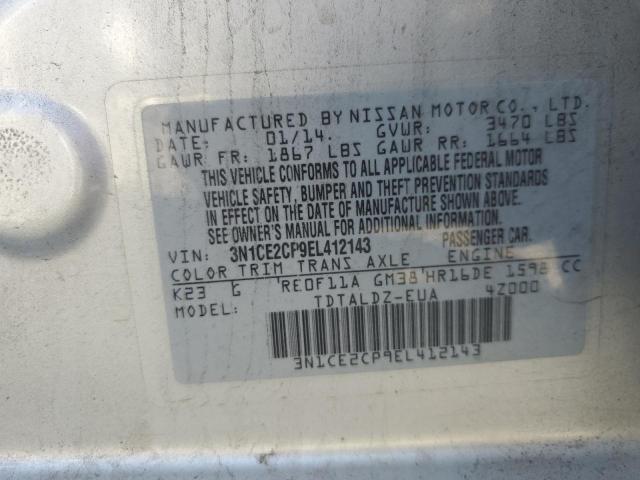 Photo 10 from auction – 2014 NISSAN VERSA NOTE with VIN 3N1CE2CP9EL412143