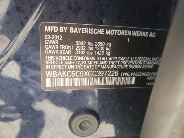 Photo 10 from auction – 2012 BMW ALPINA B7 with VIN WBAKC6C5XCC397226