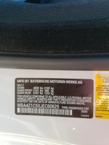 Photo 10 from auction – 2018 BMW 430I with VIN WBA4Z1C5XJEC60625