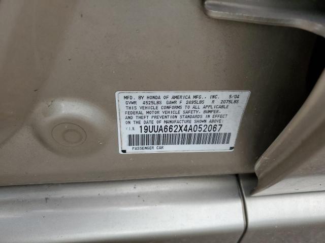 Photo 10 from auction – 2004 ACURA TL with VIN 19UUA662X4A052067