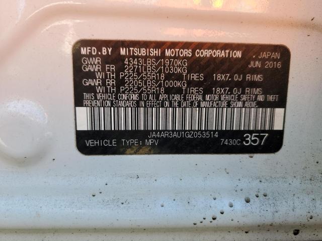 Photo 10 from auction – 2016 MITSUBISHI OUTLANDER with VIN JA4AR3AU1GZ053514