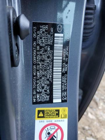 Photo 10 from auction – 2013 LEXUS CT 200 with VIN JTHKD5BHXD2152972