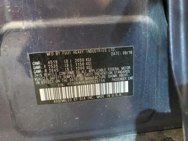 Photo 10 from auction – 2017 SUBARU LEGACY 2.5 with VIN 4S3BNAH69H3025756