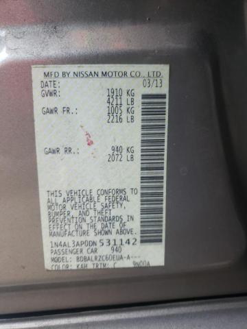 Photo 10 from auction – 2013 NISSAN ALTIMA 2.5 with VIN 1N4AL3AP0DN531142