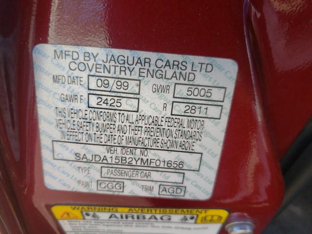Photo 10 from auction – 2000 JAGUAR XJR with VIN SAJDA15B2YMF01656