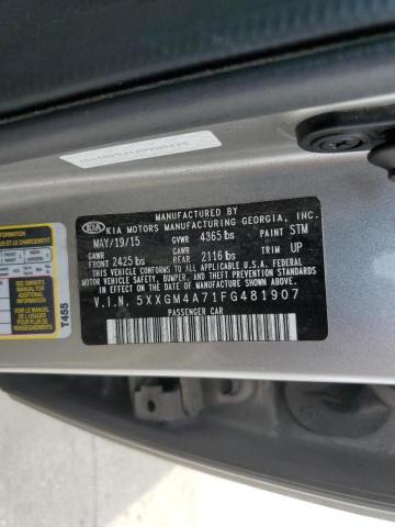 Photo 10 from auction – 2015 KIA OPTIMA LX with VIN 5XXGM4A71FG481907