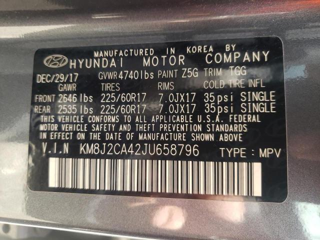 Photo 10 from auction – 2018 HYUNDAI TUCSON SE with VIN KM8J2CA42JU658796