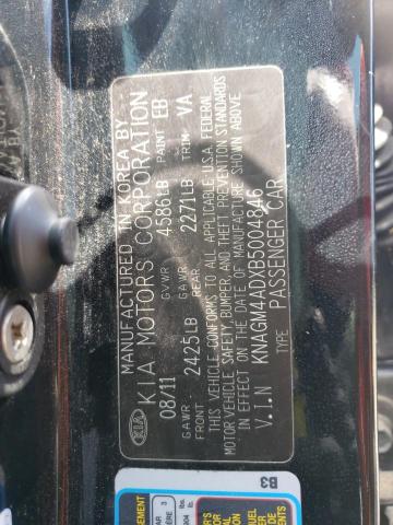 Photo 10 from auction – 2011 KIA OPTIMA HYB with VIN KNAGM4ADXB5004846