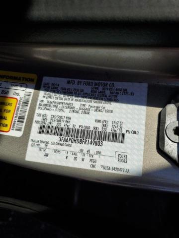 Photo 10 from auction – 2015 FORD FUSION SE with VIN 3FA6P0HD8FR149803