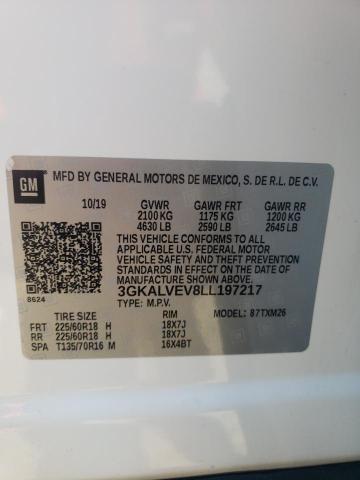 Photo 10 from auction – 2020 GMC TERRAIN SL with VIN 3GKALVEV8LL197217