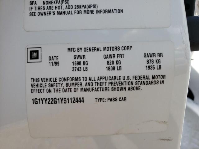 Photo 10 from auction – 2000 CHEVROLET CORVETTE with VIN 1G1YY22G1Y5112444