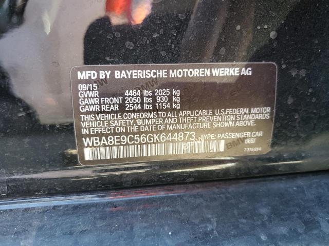 Photo 10 from auction – 2016 BMW 328 I SULE with VIN WBA8E9C56GK644873