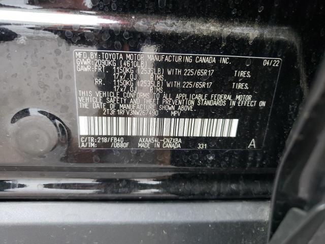 Photo 10 from auction – 2022 TOYOTA RAV4 LE with VIN 2T3F1RFV3NW267490