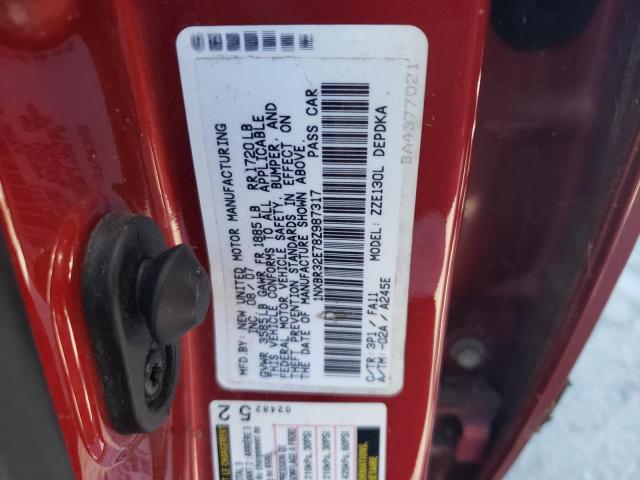 Photo 10 from auction – 2008 TOYOTA COROLLA CE with VIN 1NXBR32E78Z987317