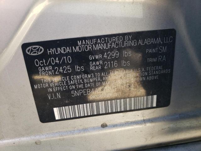 Photo 10 from auction – 2011 HYUNDAI SONATA GLS with VIN 5NPEB4AC7BH171169