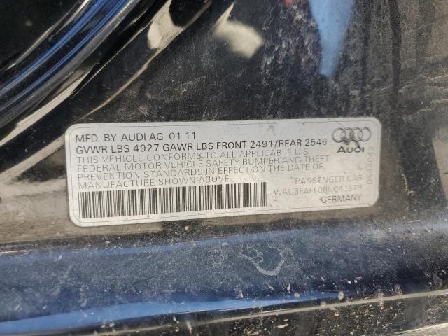 Photo 10 from auction – 2011 AUDI A4 PREMIUM with VIN WAUBFAFL0BN041679