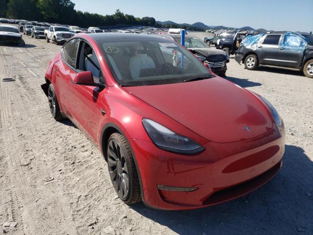 TESLA MODEL Y 2022 with VIN 7SAYGDEF7NF441879 - Photo from auction