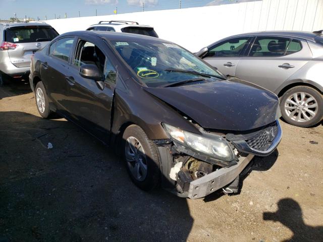 Photo 1 from auction – 2013 HONDA CIVIC LX with VIN 2HGFB2F57DH580367