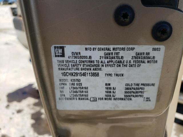 Photo 10 from auction – 2004 CHEVROLET SILVERADO with VIN 1GCHK29154E113858