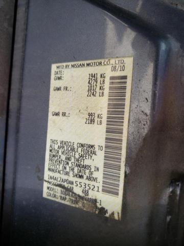 Photo 10 from auction – 2010 NISSAN ALTIMA BAS with VIN 1N4AL2AP0AN553521
