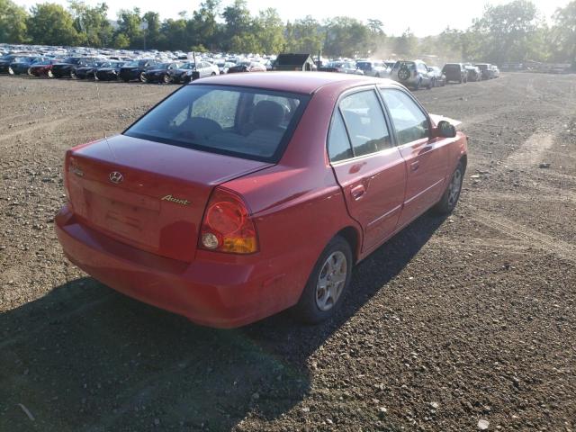 Photo 4 from auction – 2005 HYUNDAI ACCENT GL with VIN KMHCG45C25U633873