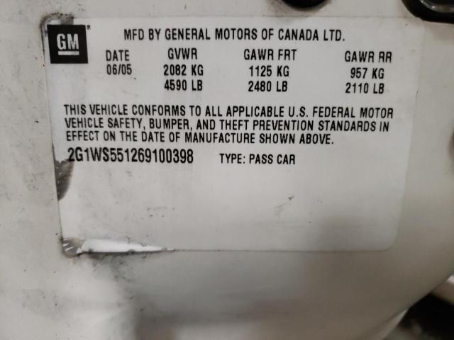 Photo 10 from auction – 2006 CHEVROLET IMPALA POL with VIN 2G1WS551269100398