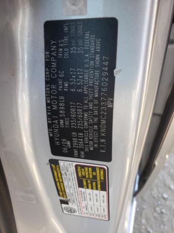 Photo 10 from auction – 2007 HYUNDAI ENTOURAGE with VIN KNDMC233776029447