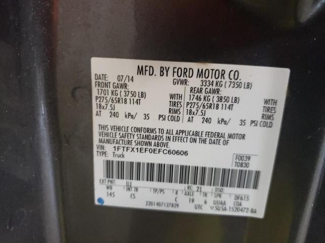 Photo 10 from auction – 2014 FORD F150 SUPER with VIN 1FTFX1EF0EFC60606