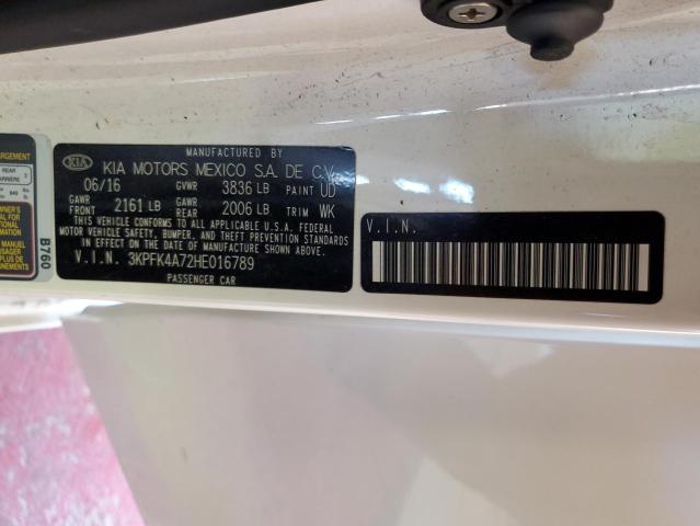 Photo 10 from auction – 2017 KIA FORTE LX with VIN 3KPFK4A72HE016789