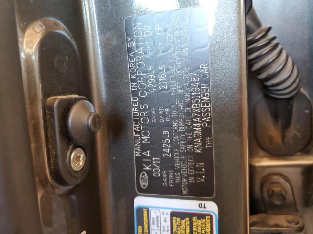 Photo 10 from auction – 2011 KIA OPTIMA with VIN KNAGM4A7XB5119487